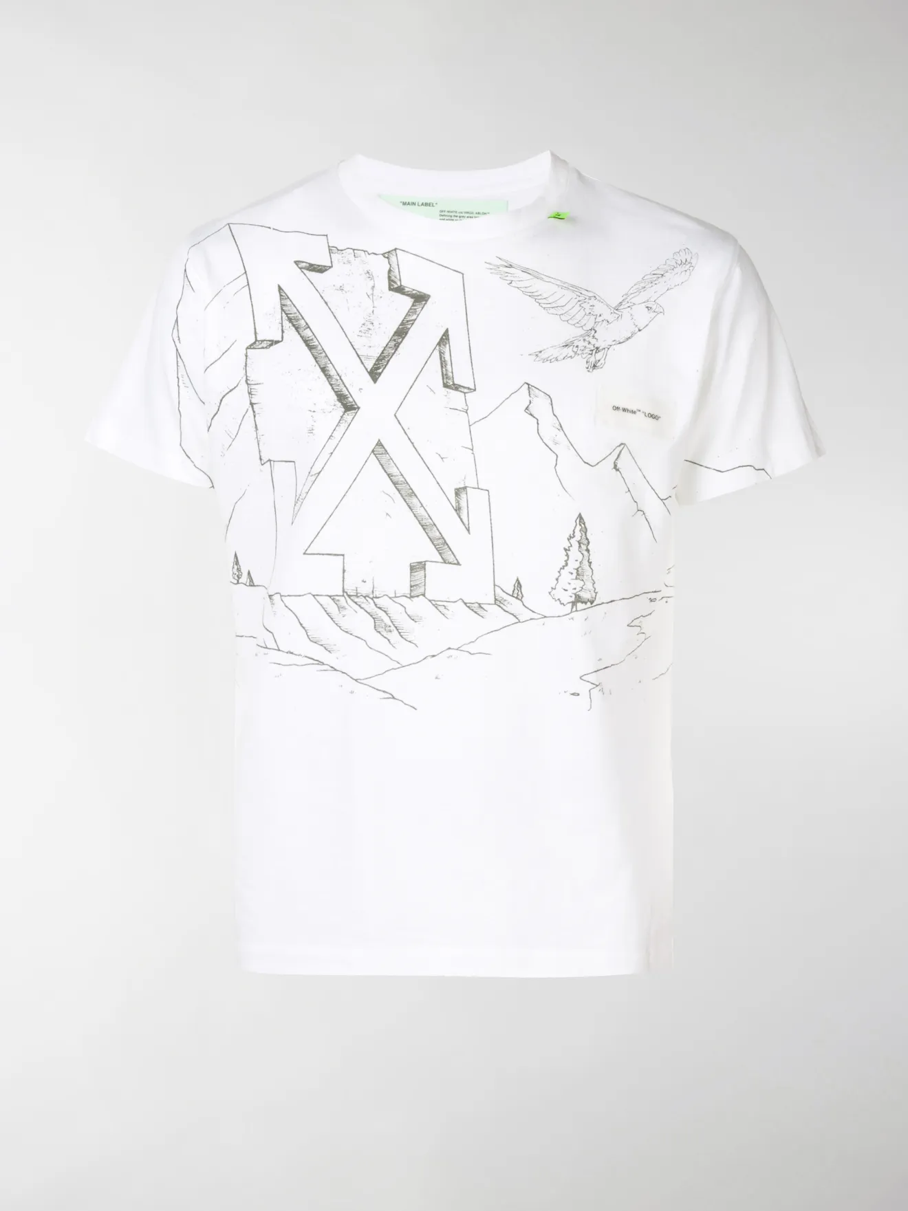 off white diagonal t shirt