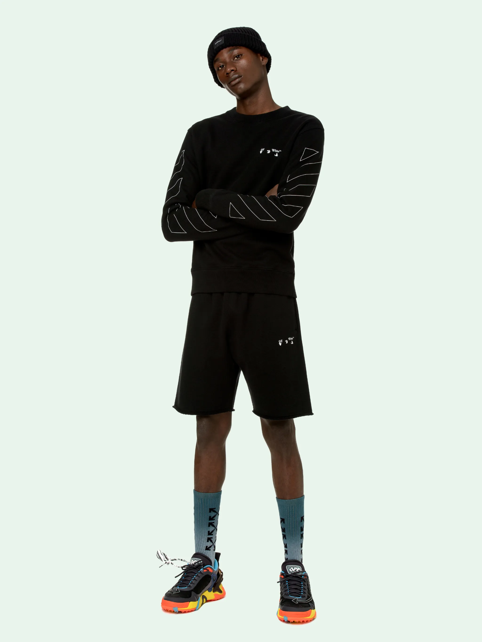 off white diagonal sweatshirt