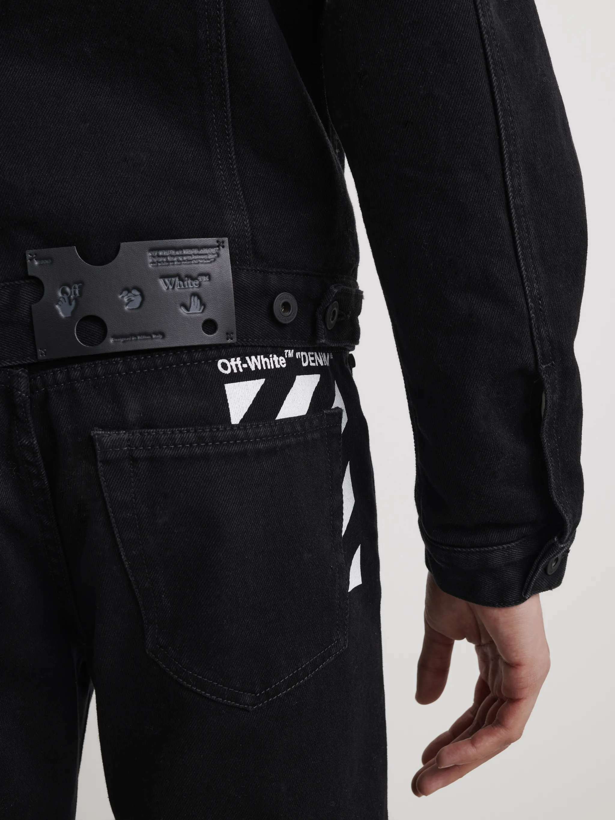 diagonal pocket jeans