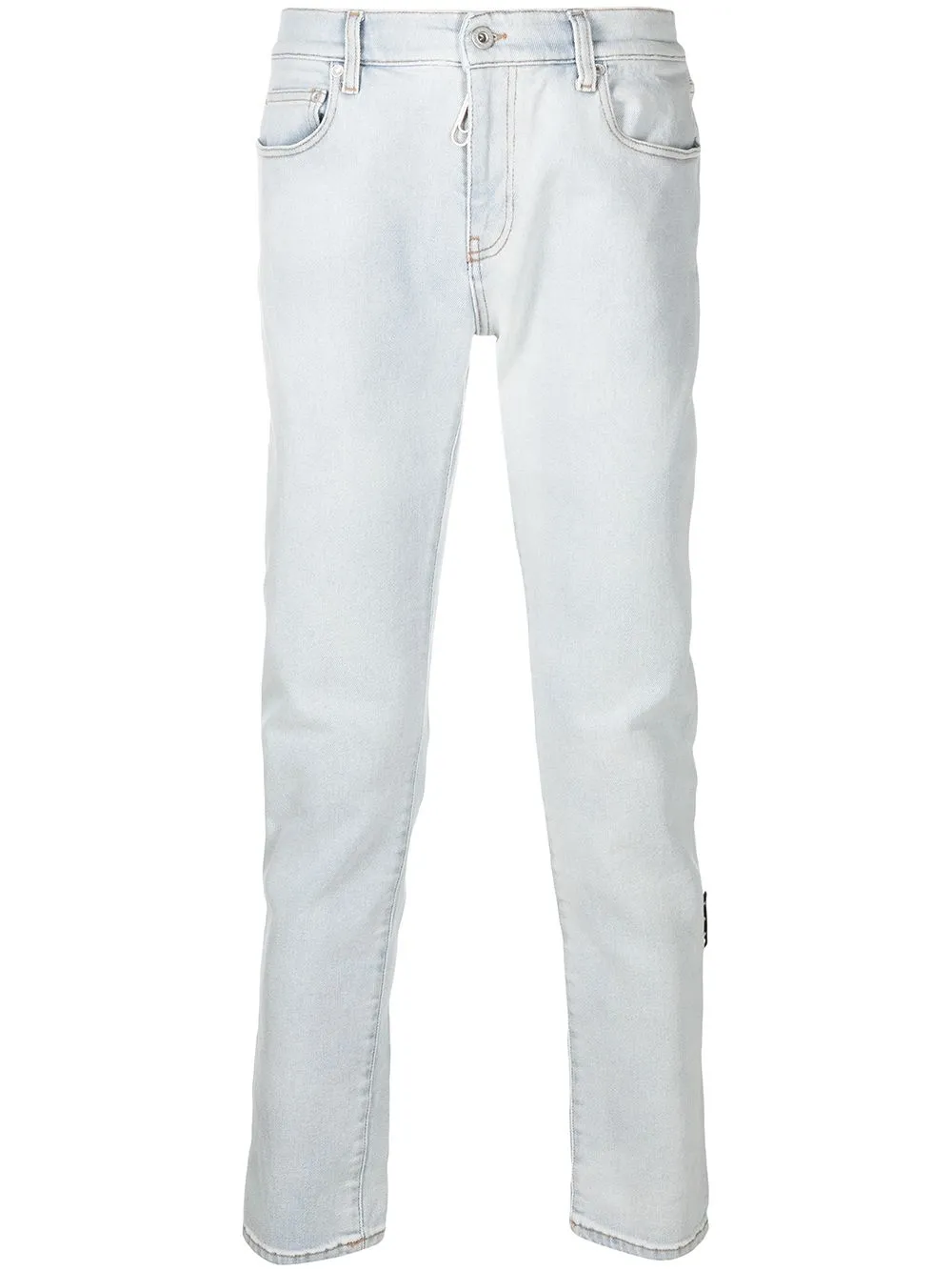 off white black skinny jeans
