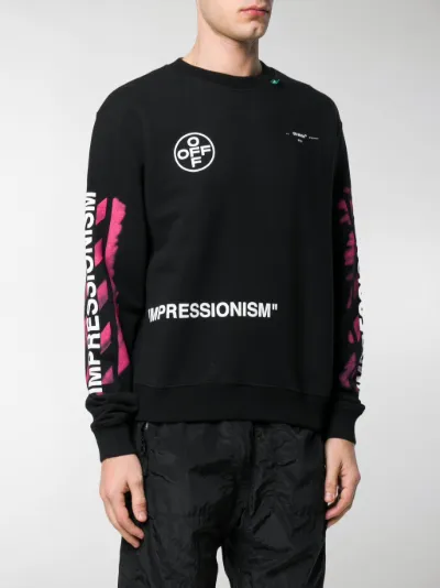off white diagonal stencil sweatshirt