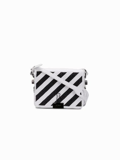 Off white striped online purse