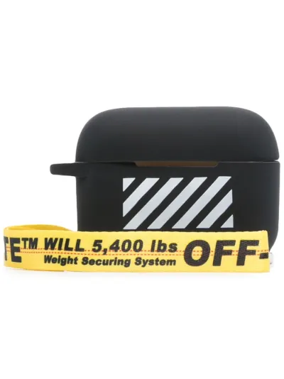 diagonal stripe print AirPods Pro case | Off-White | Eraldo.com