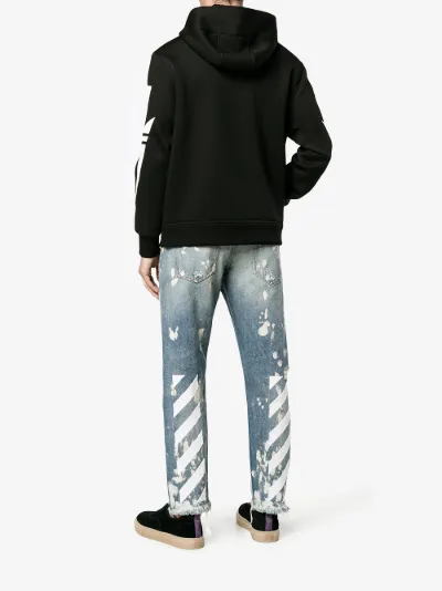 off white diagonal jeans