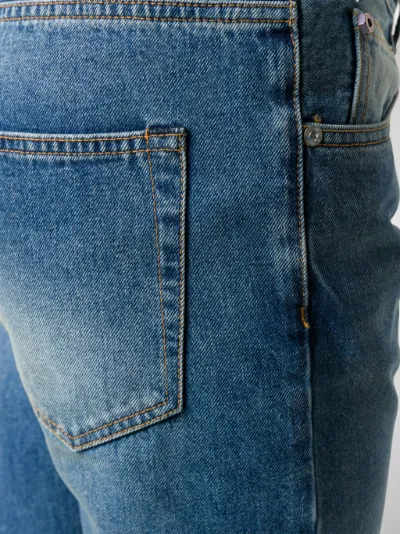 off white diagonal jeans