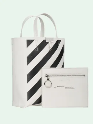 DIAGONAL TOTE BAG in white Off White Official IN