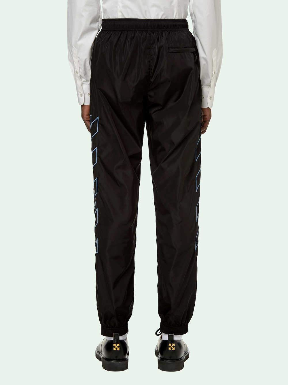 straight leg nylon track pants