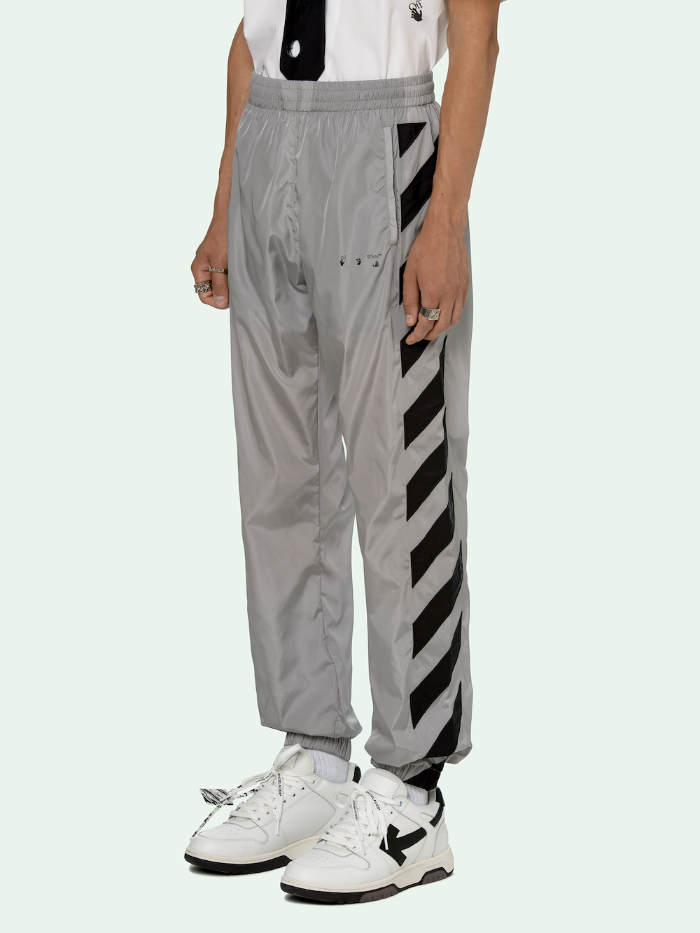 nike men's white track pants