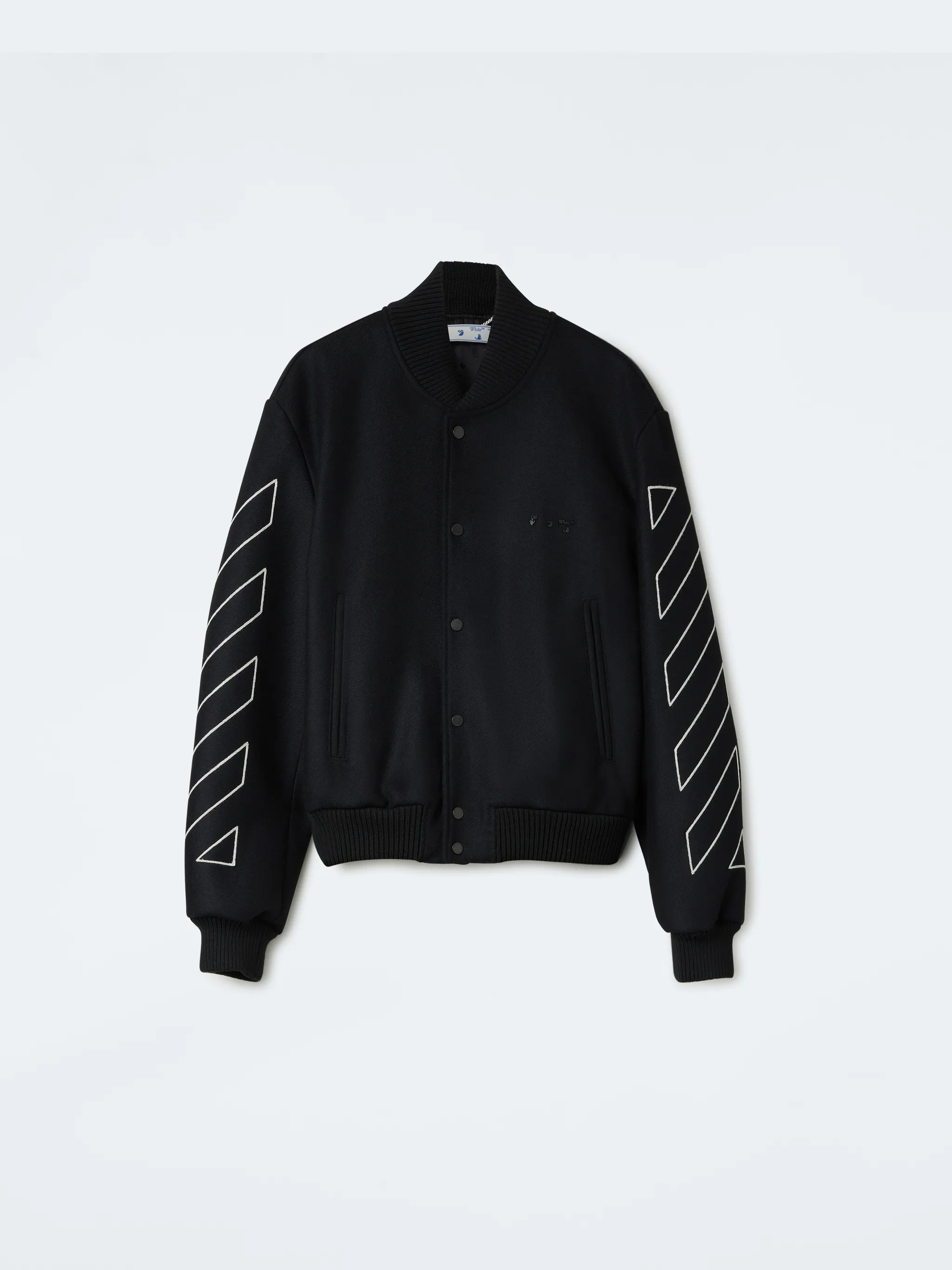 off white diagonal varsity