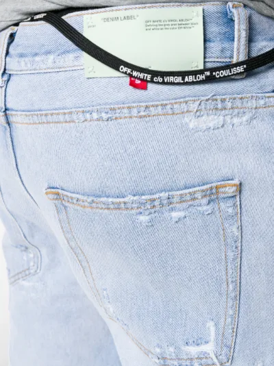 off white firetape jeans