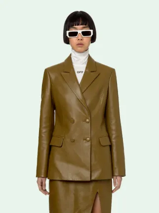 double breasted white jacket