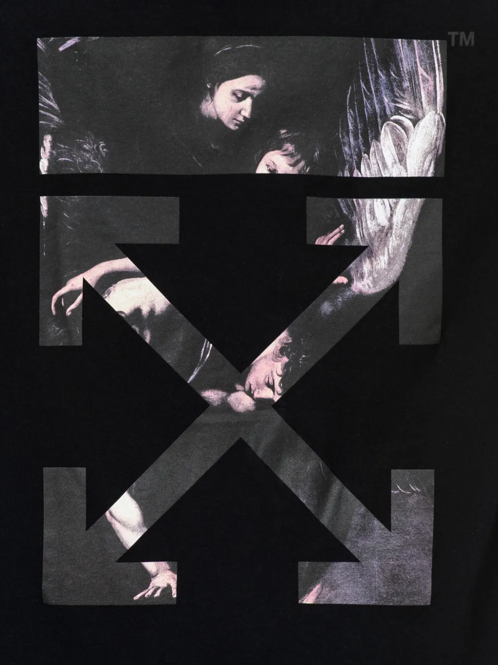 Off-White: CARAVAG ARROW DOUBLE TEE HOOD