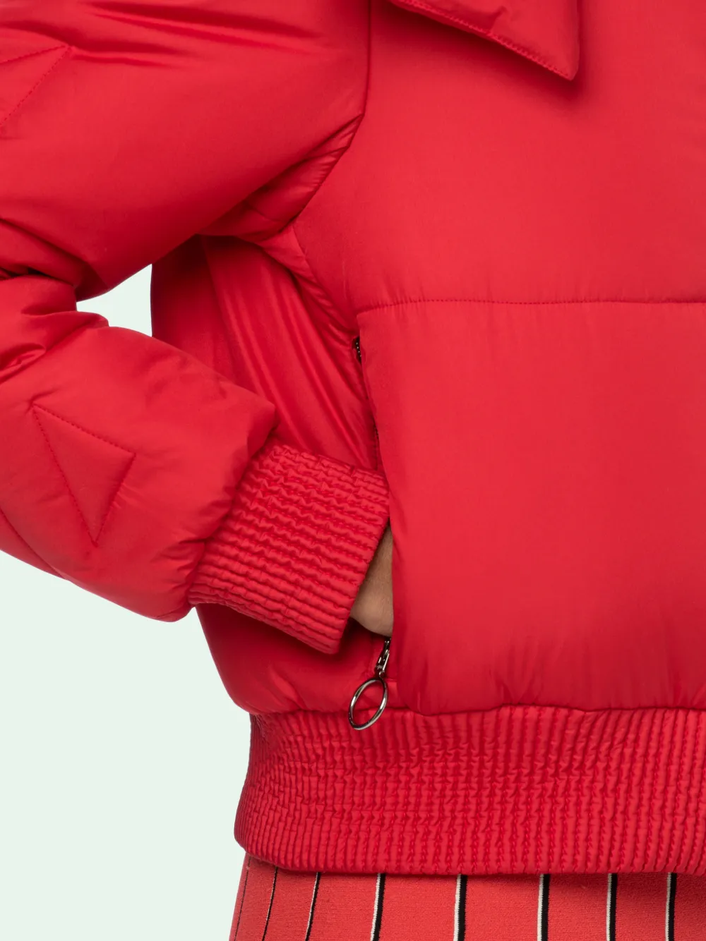 Off white outlet red down jacket