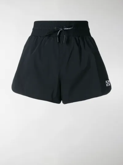 drawstring track shorts