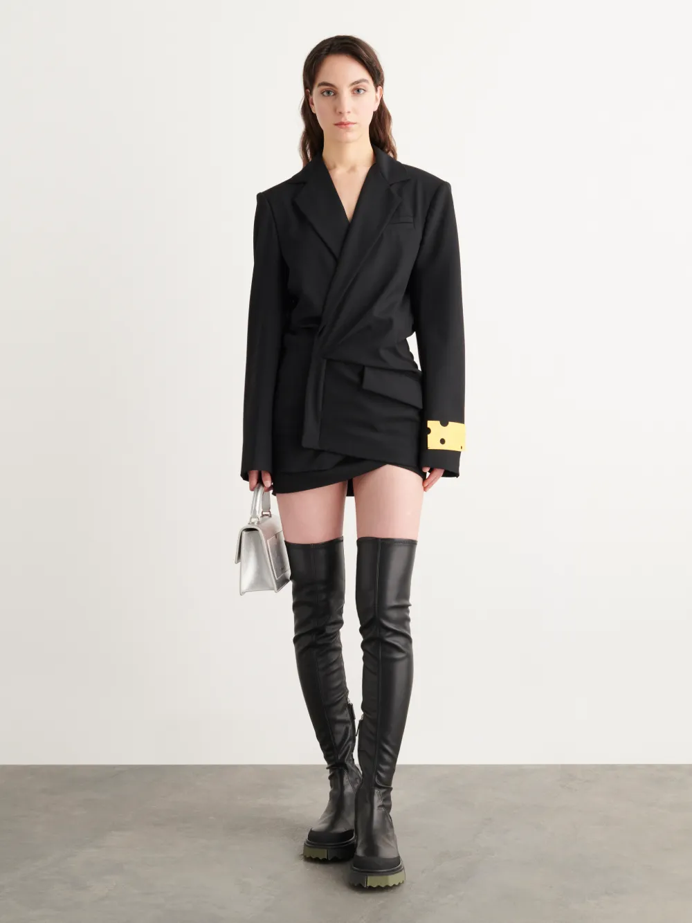 DRY WO TWIST BLAZER DRESS in black Off White Official TH