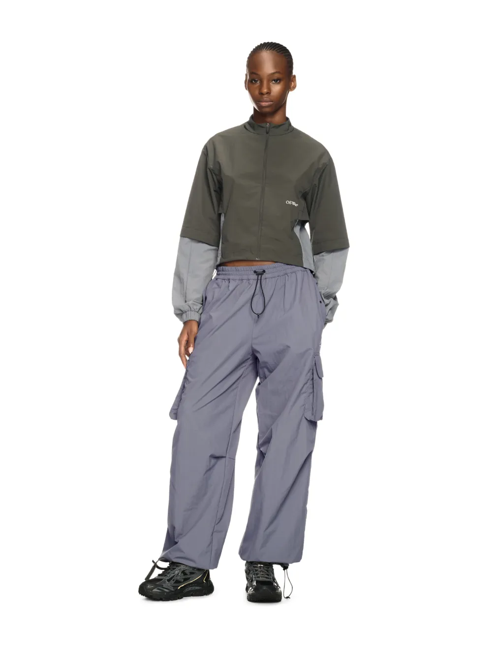 DUNKELGRAUE OFF PARACHUTE-HOSE