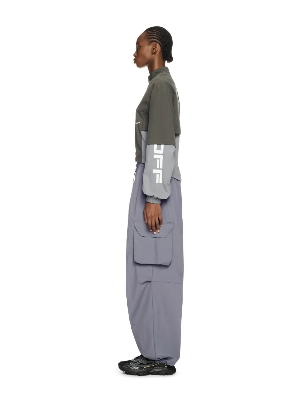 DUNKELGRAUE OFF PARACHUTE-HOSE