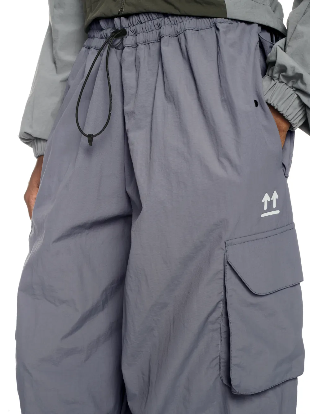 DUNKELGRAUE OFF PARACHUTE-HOSE