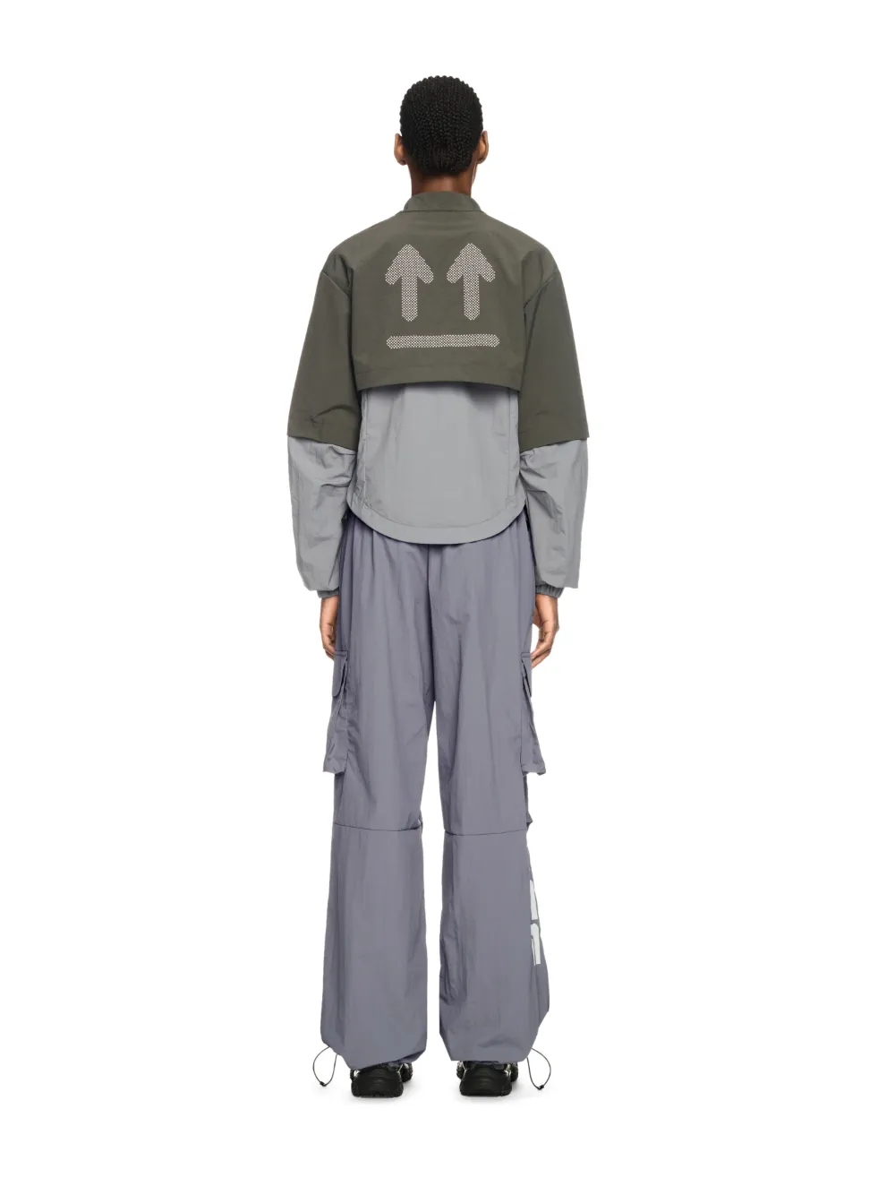 DUNKELGRAUE OFF PARACHUTE-HOSE