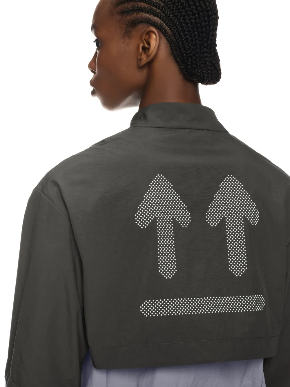 DUNKELGRAUE OFF PARACHUTE-JACKE