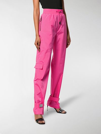 pink off white pants