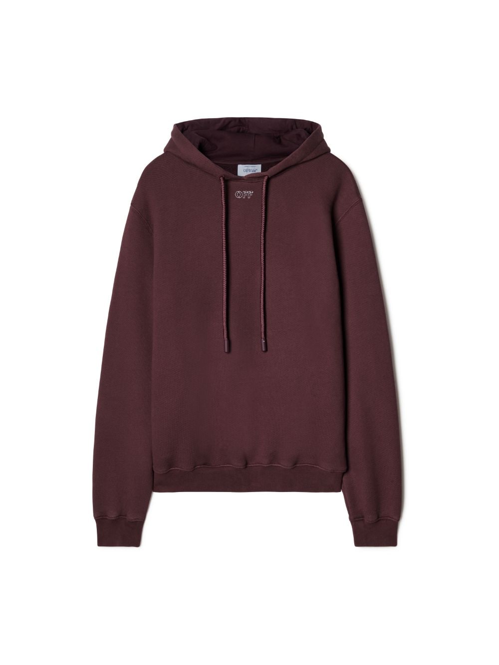 Burgundy off white on sale hoodie