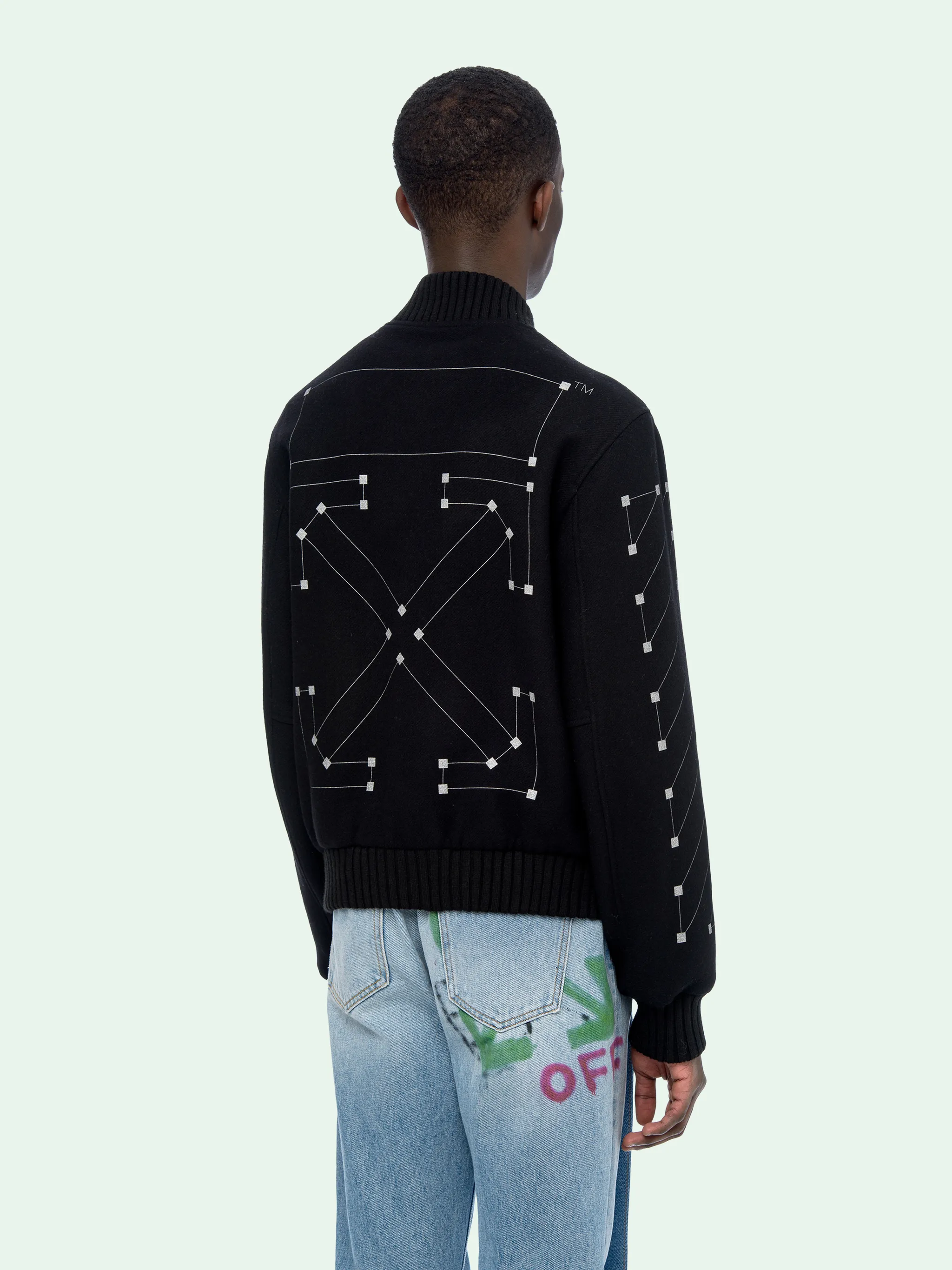 off white 3d varsity jacket