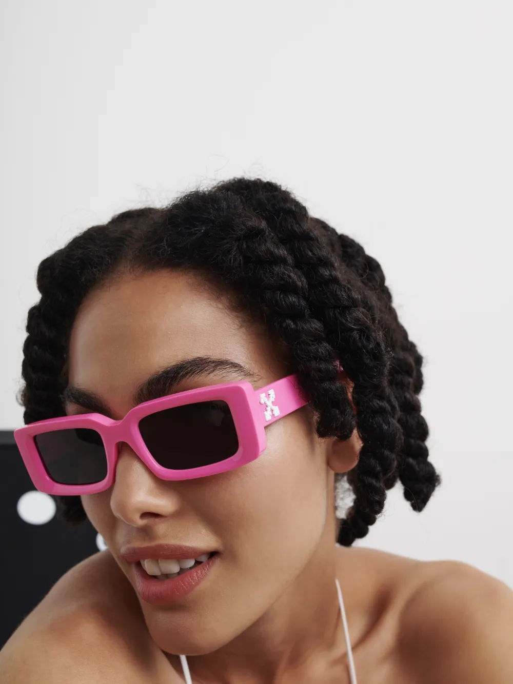 Off white sunglasses pink best sale