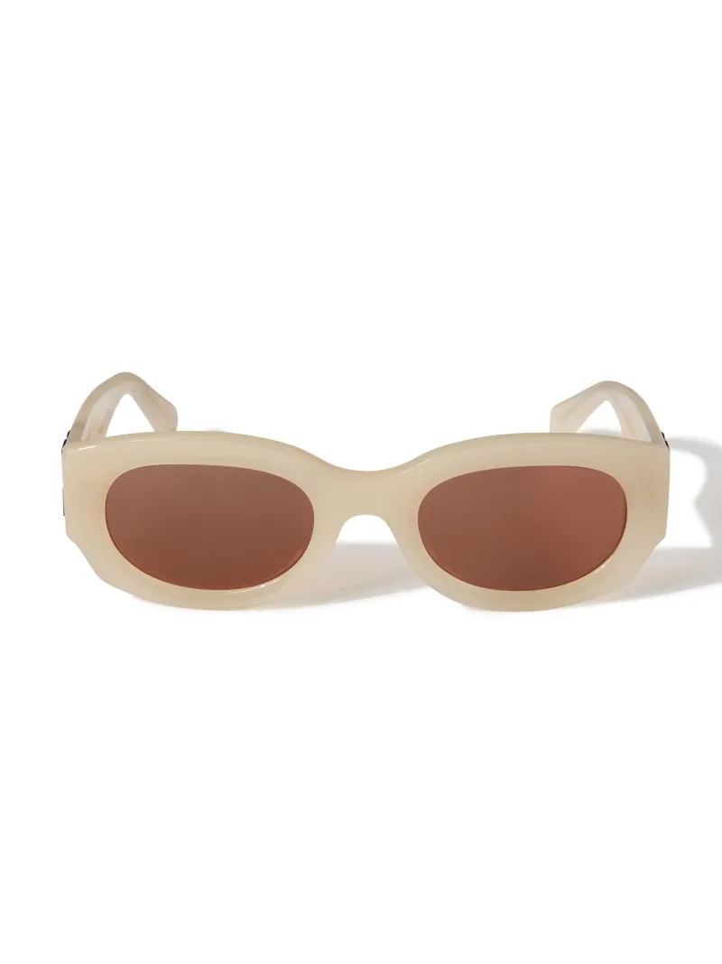 BEIGE/BROWN PALMER SUNGLASSES
