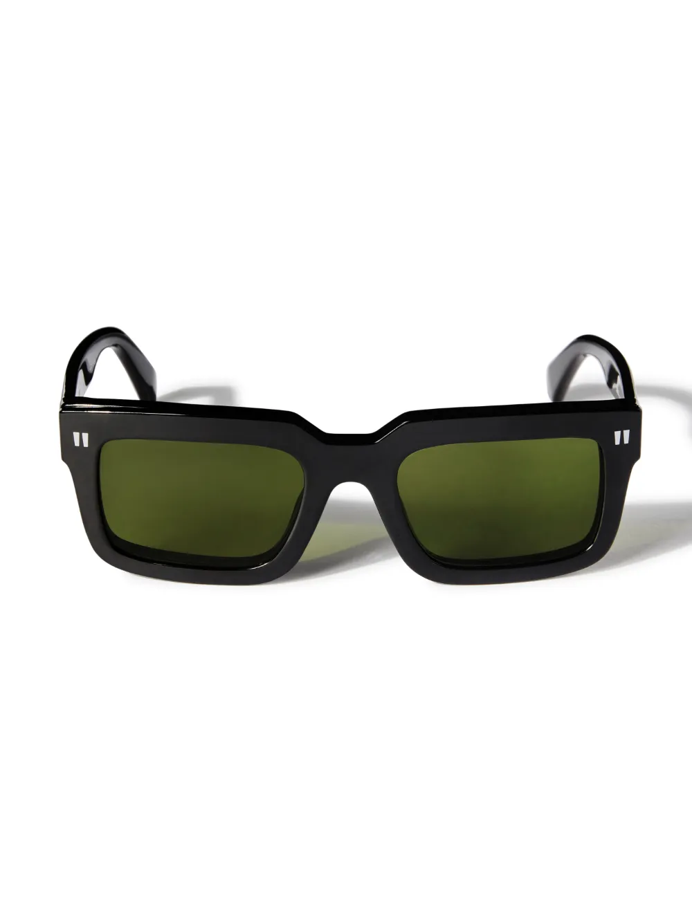 BLACK/GREEN CLIP-ON 2 SUNGLASSES