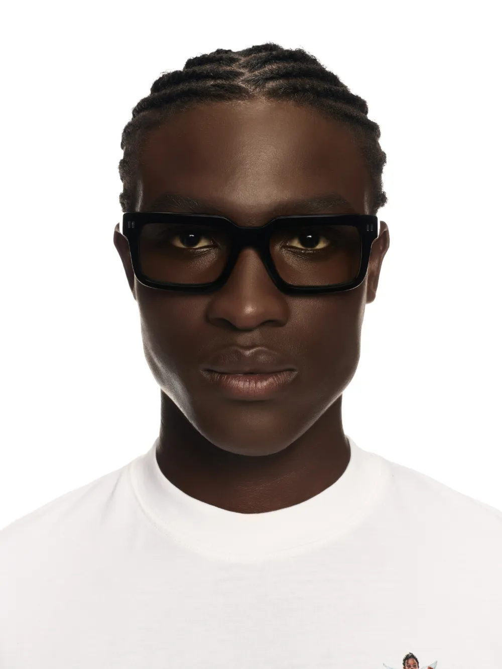 BLACK/GREEN CLIP-ON 2 SUNGLASSES