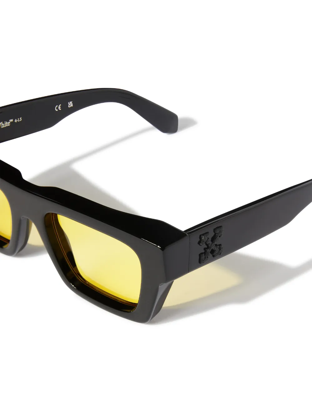 Off-White Virgil Black & Yellow Square Sunglasses | Unisex