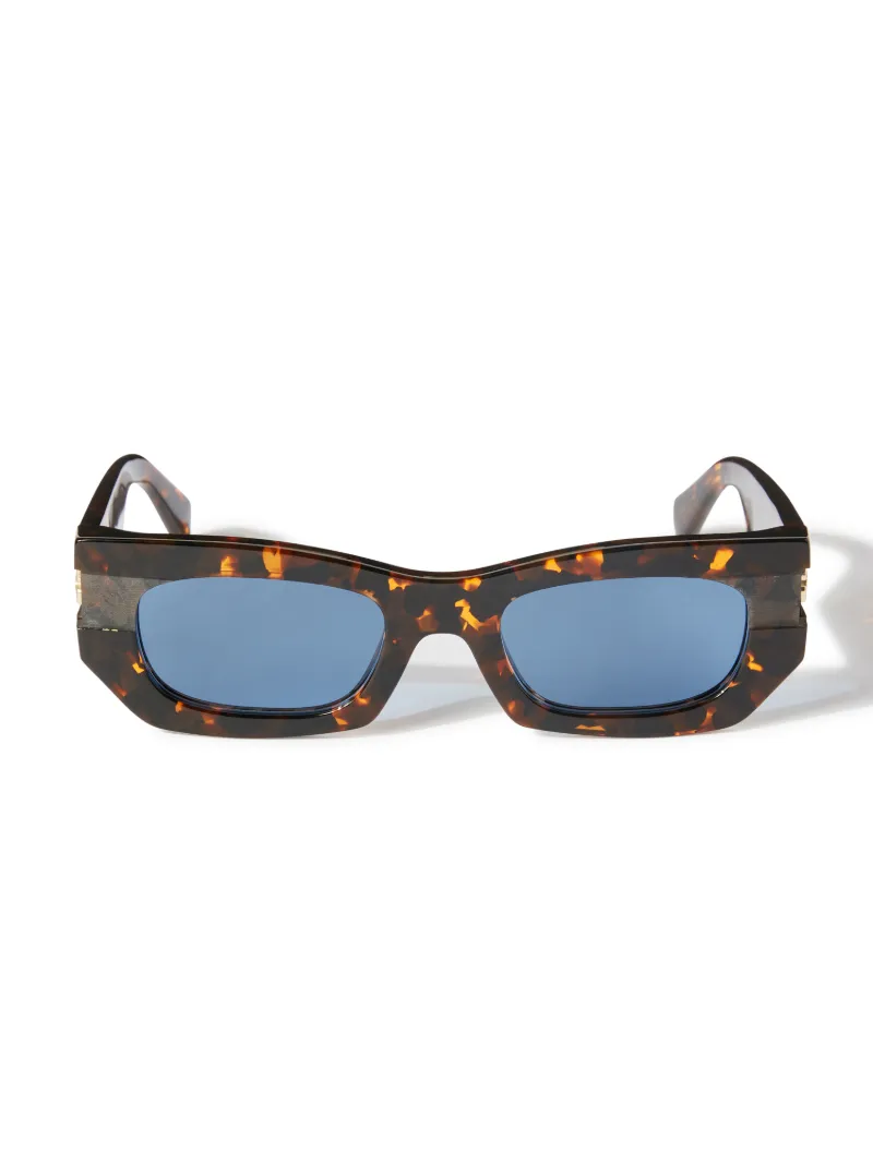 HAVANA/BLUE BELLEVILLE SUNGLASSES