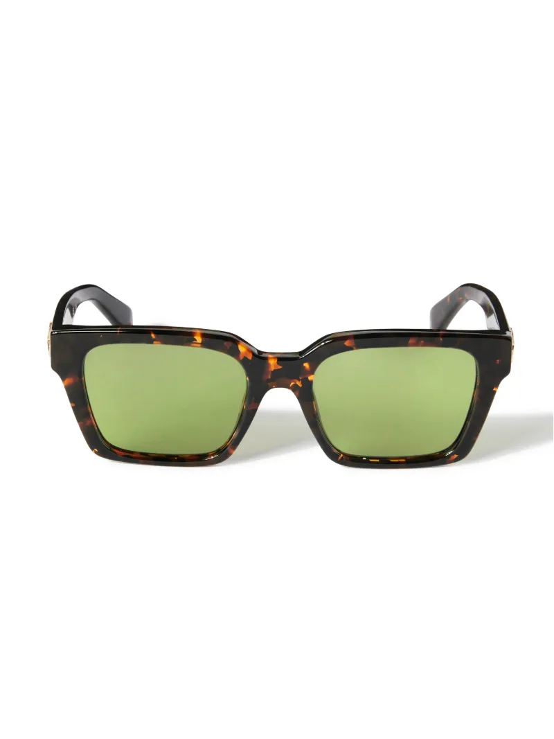 HAVANA/GREEN BRANSON SUNGLASSES
