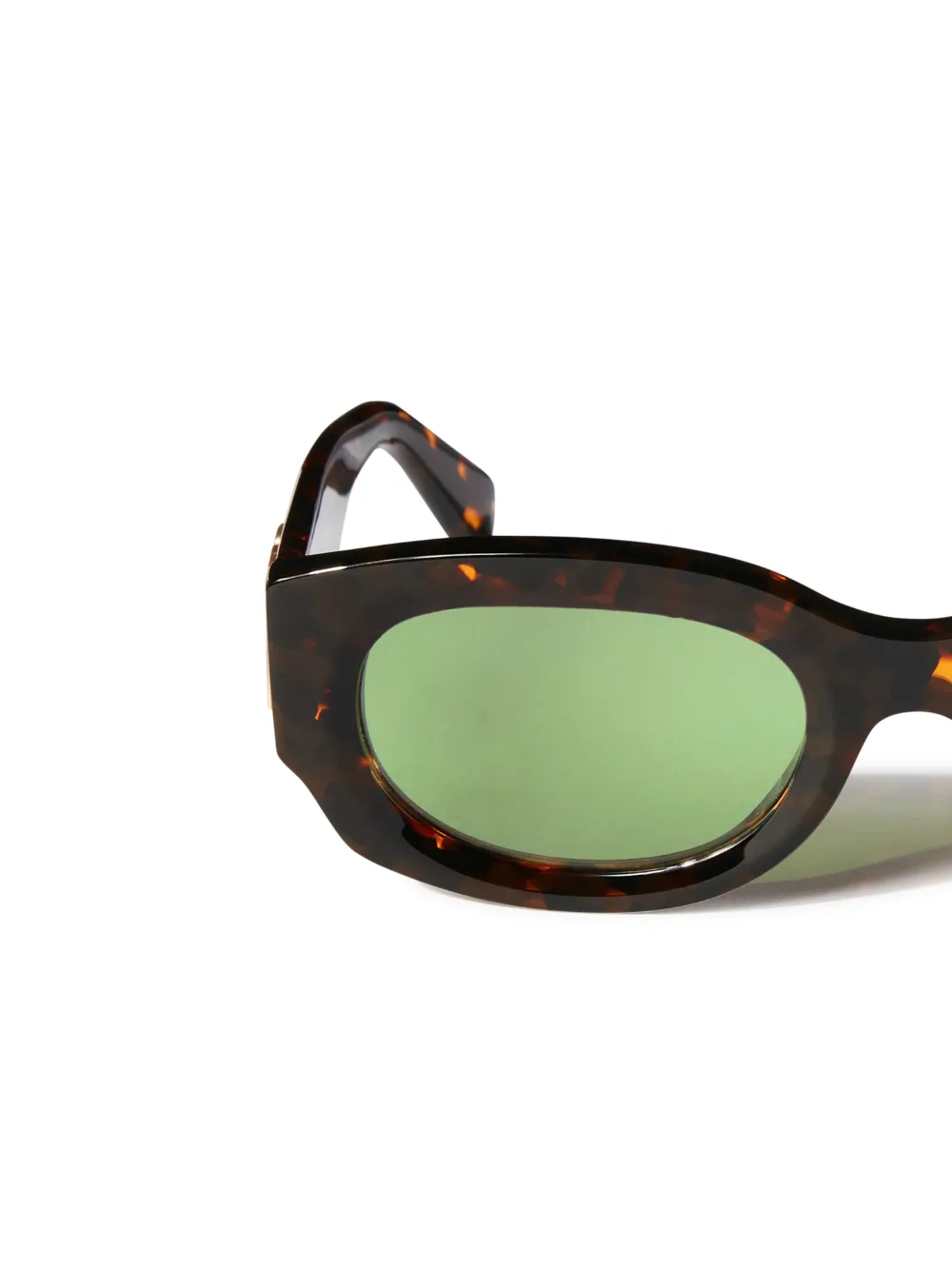 HAVANA/GREEN PALMER SUNGLASSES