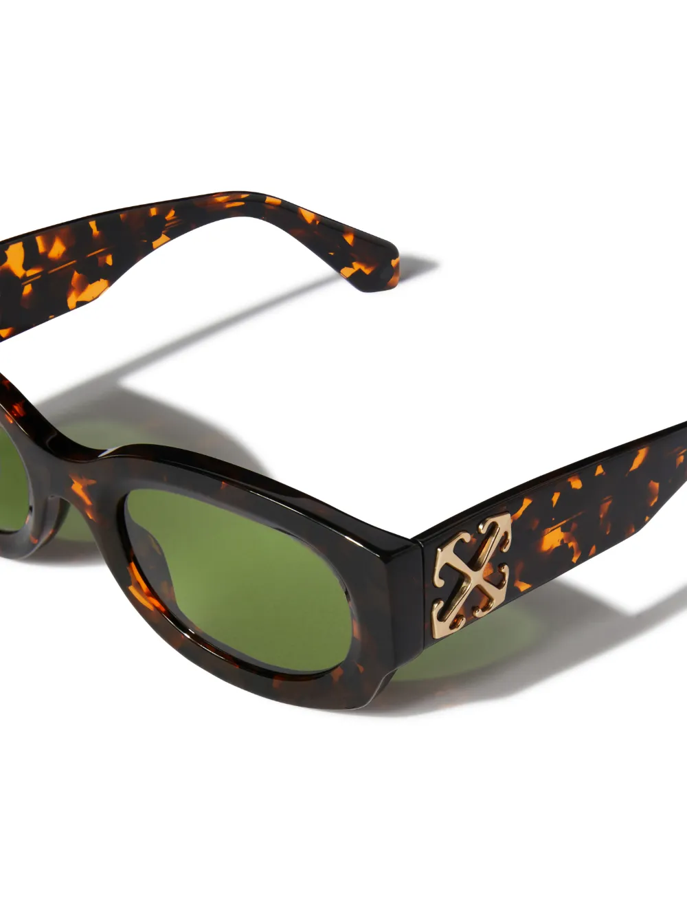 HAVANA/GREEN PALMER SUNGLASSES