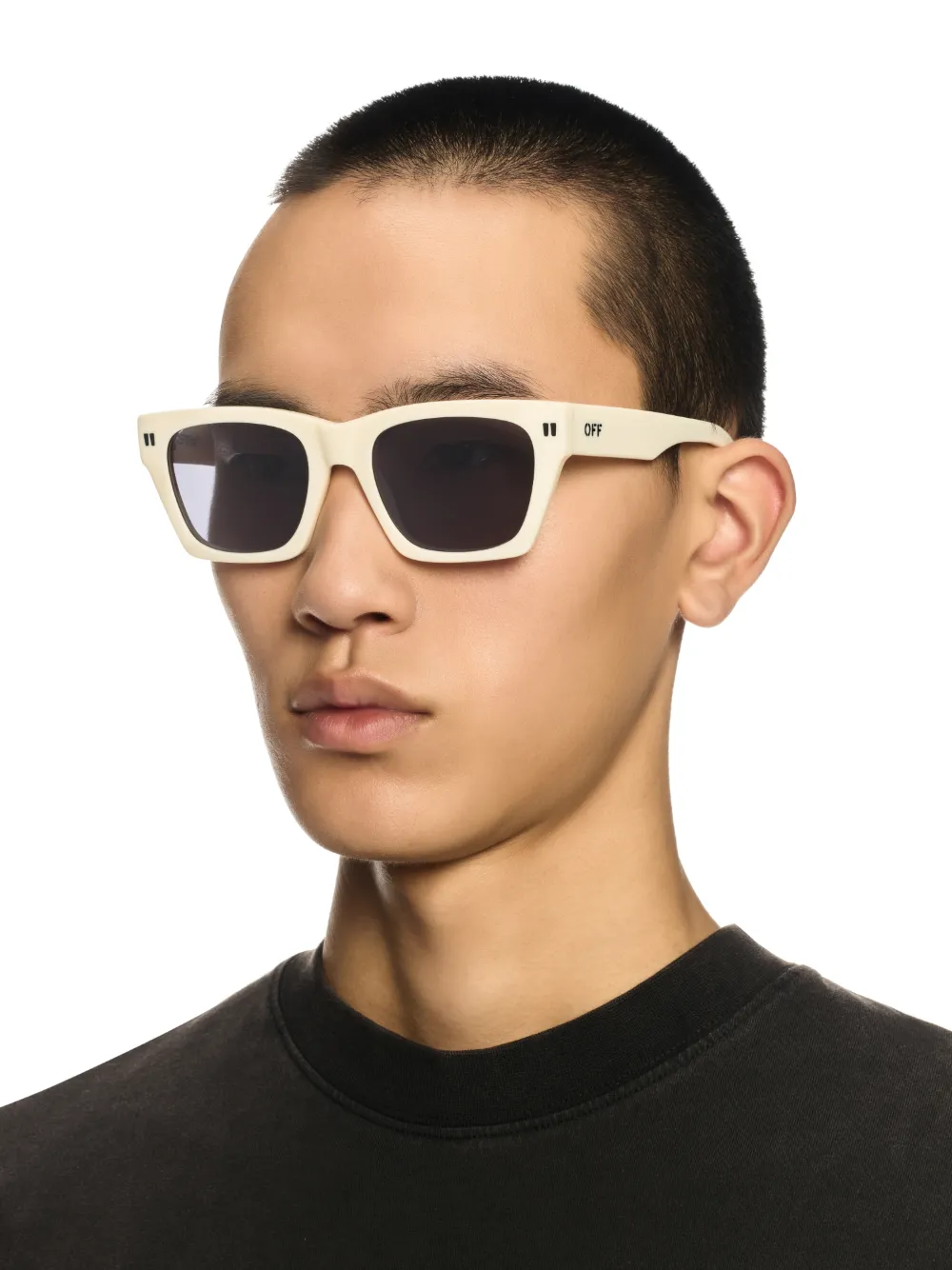 WHITE/DARK GRAY VALDEZ SUNGLASSES