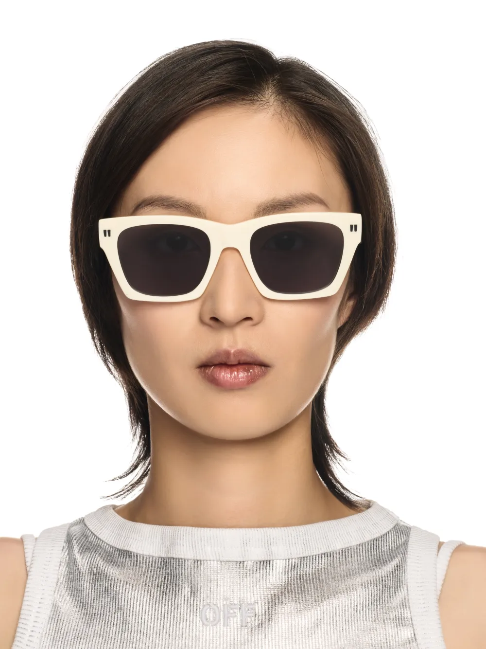 WHITE/DARK GRAY VALDEZ SUNGLASSES
