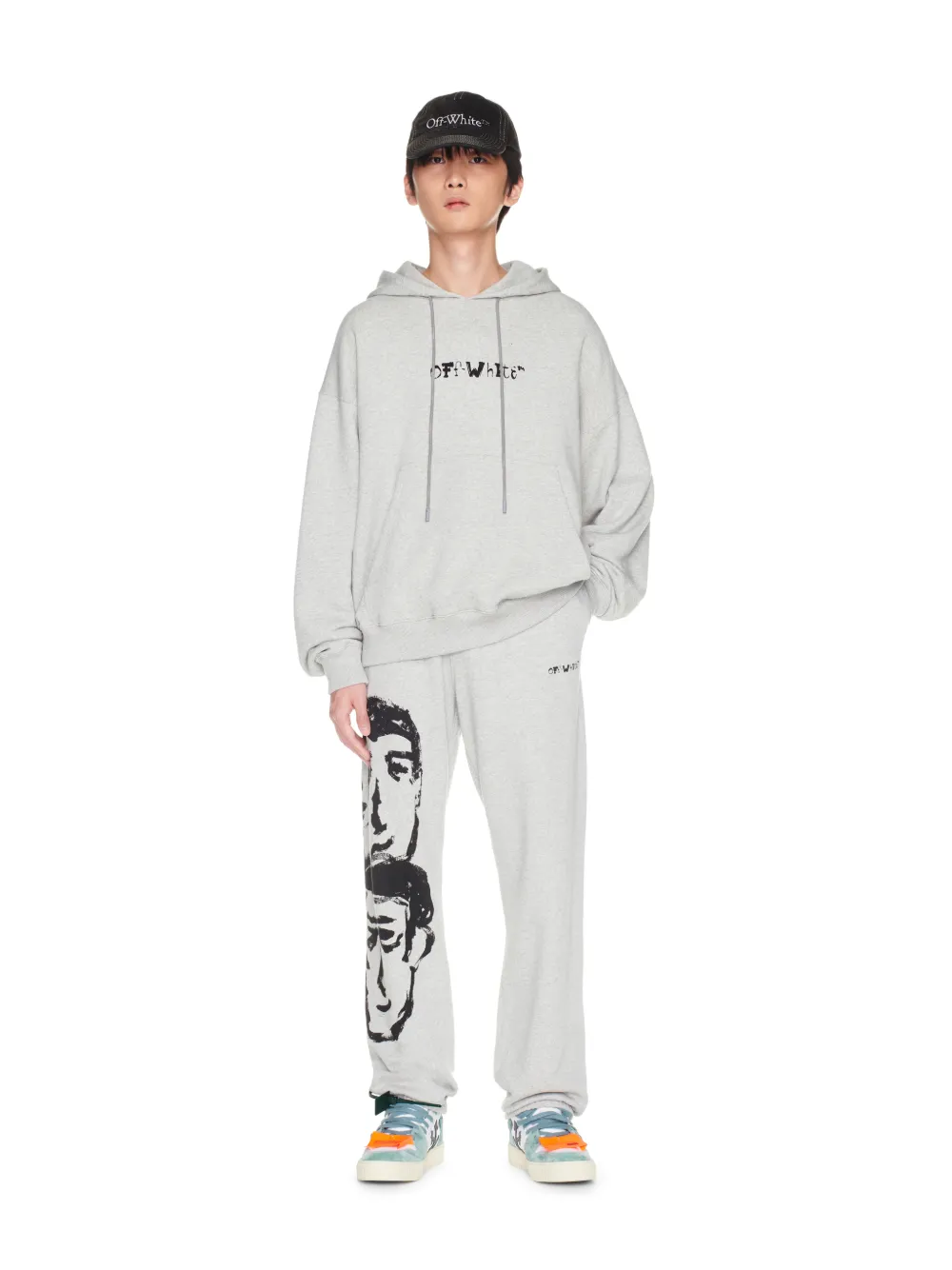 Off white grey sweatpants sale