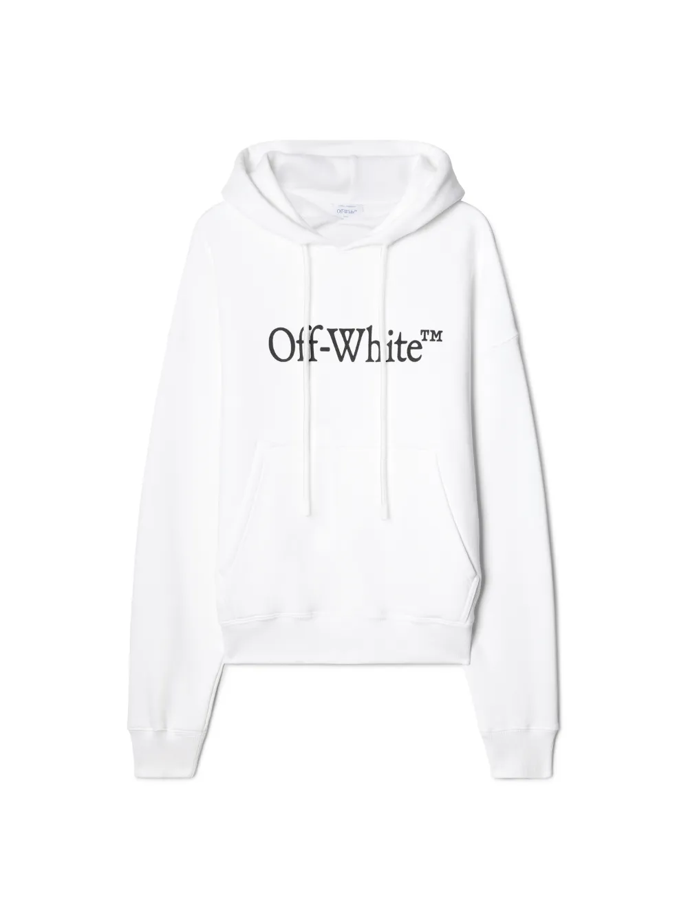 Felpa off white on sale bianca con cappuccio