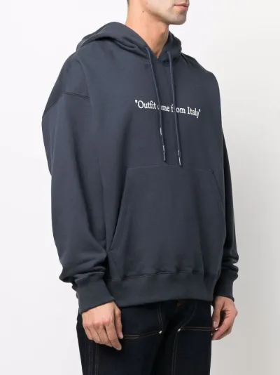 Felpa con cappuccio e stampa | Off-White | Eraldo.com