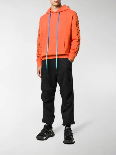 Off-White Felpa con cappuccio arancione | MODES
