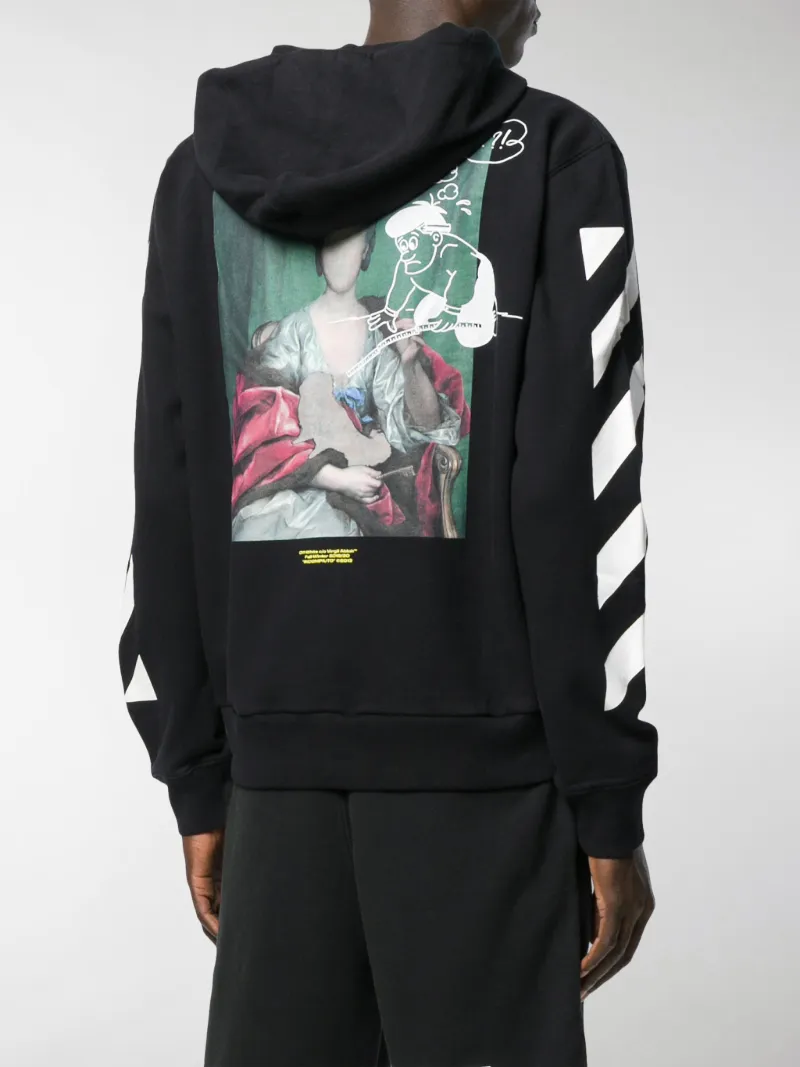 Off-White Felpa Mariana con stampa nero | MODES