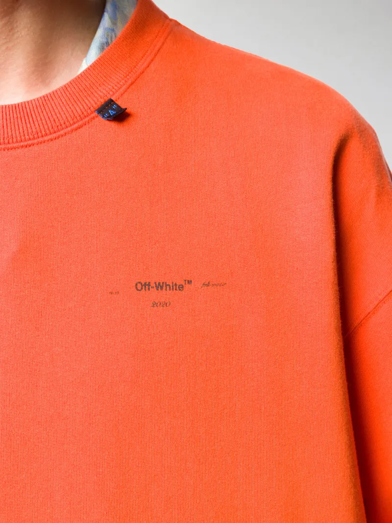 Off-White Felpa Scribble Arrows arancione | MODES