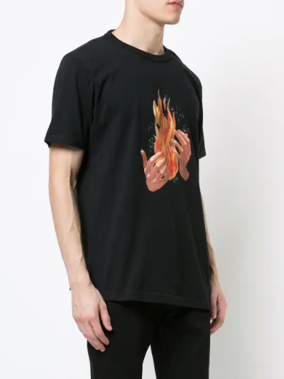 off white flame t shirt
