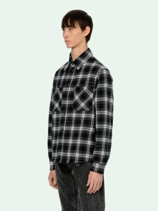 FLANNEL CHECK SHIRT in black | Off-White™ Official US