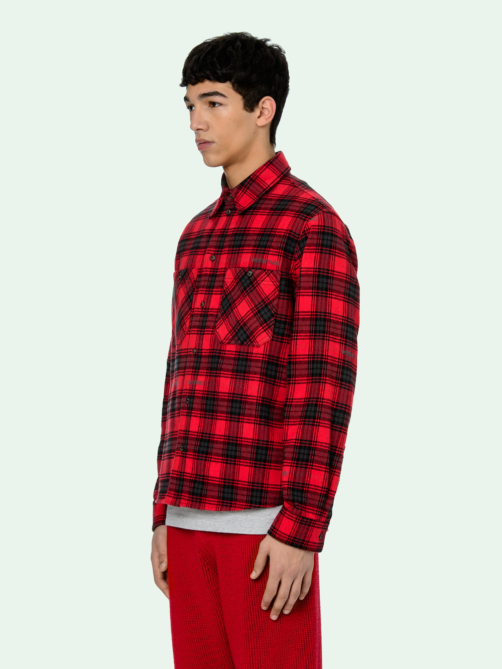 flannel off white