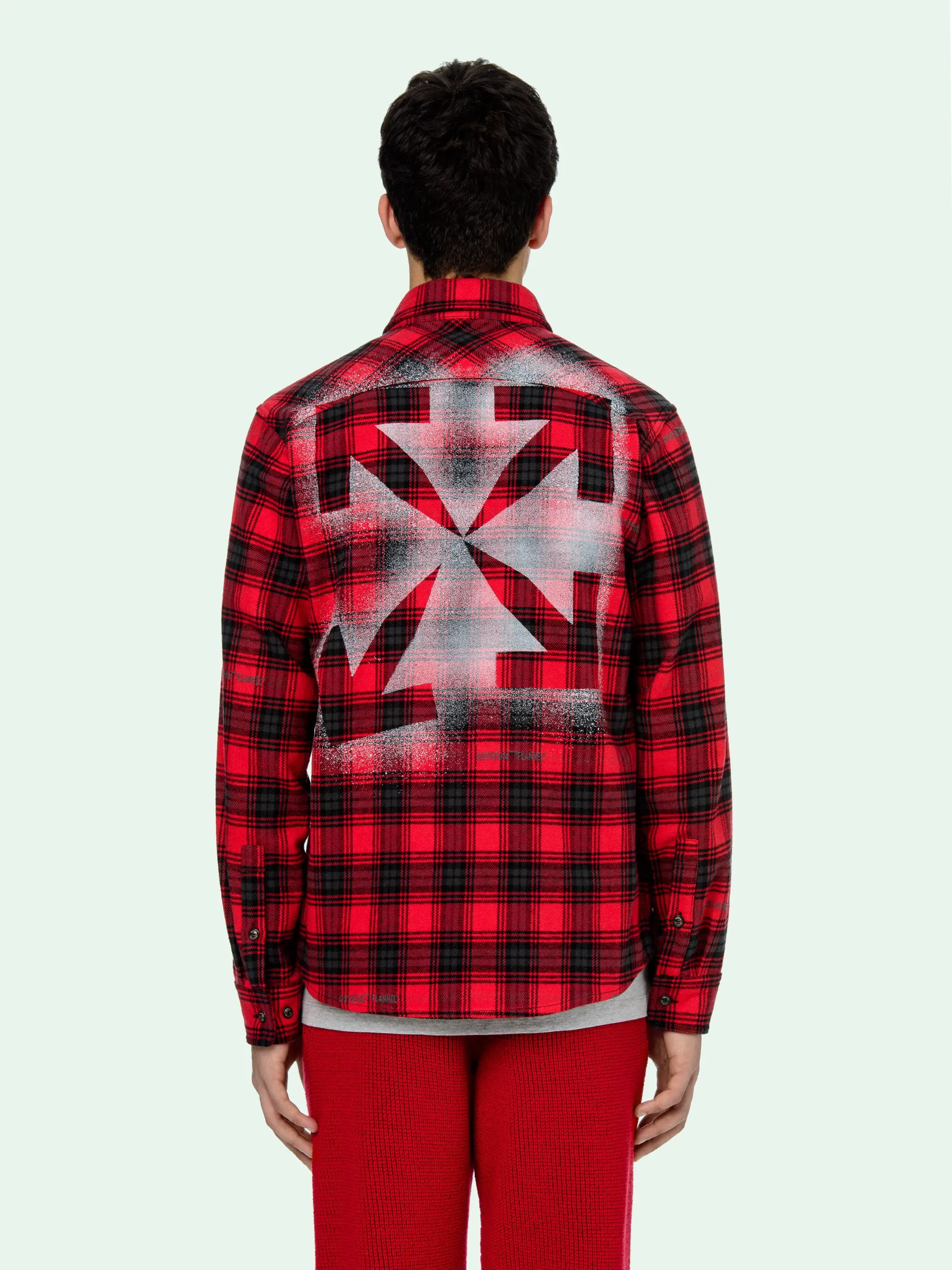 off white plaid shirt