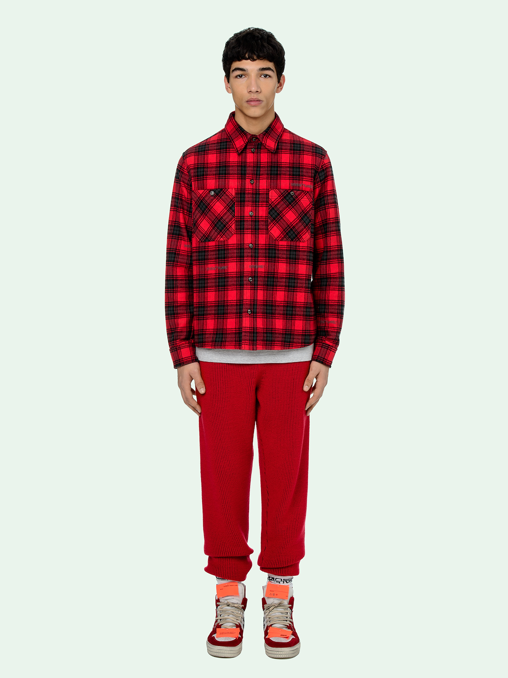 flannel off white