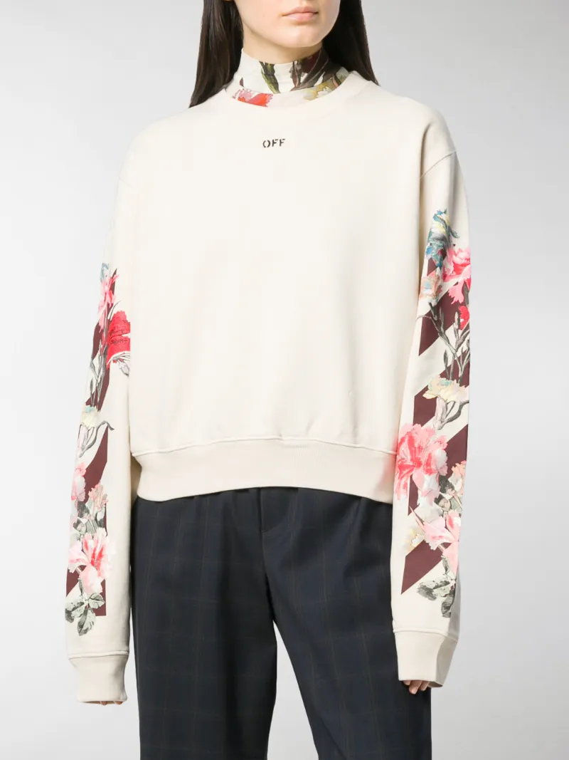 off white floral sweatshirt
